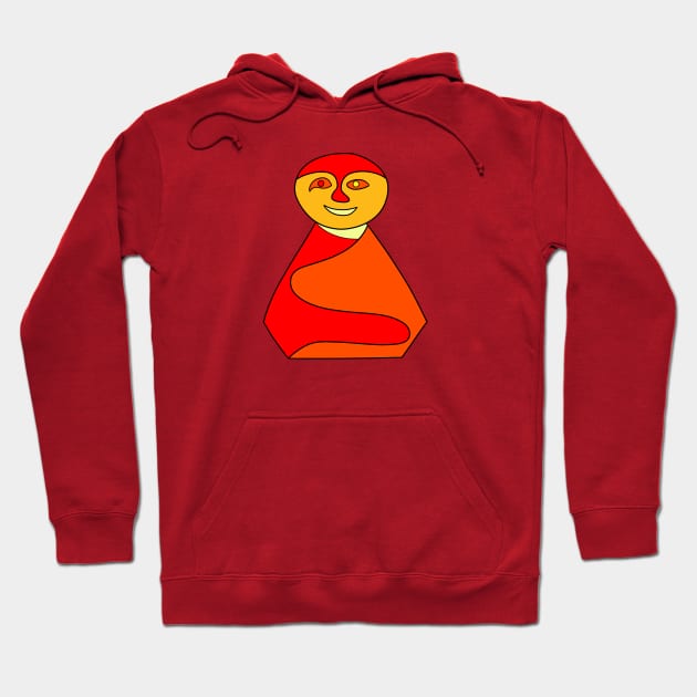 Red hot chili laughing Buddha Hoodie by VazMas Design